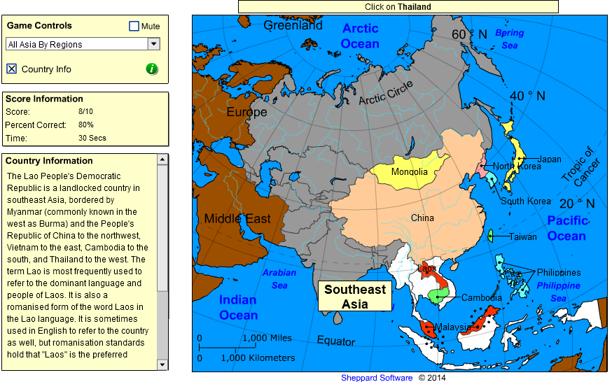 Geography of Asia - Countries