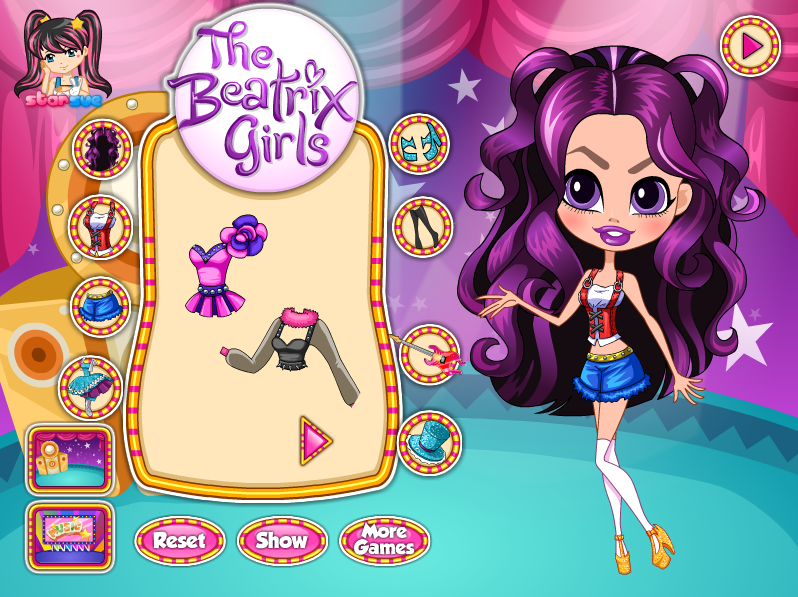 The Beatrix Girls: Brayden Dress Up Game