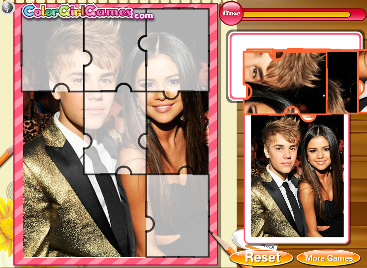 Sweet Moments Puzzle - Justin Bieber & Selena Gomez