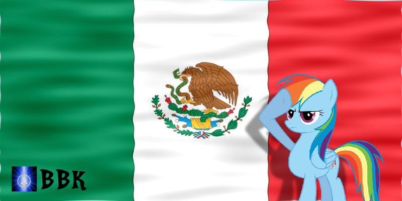 Rainbow Dash salutes Mexico