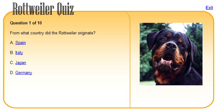 Rottweiler Quiz