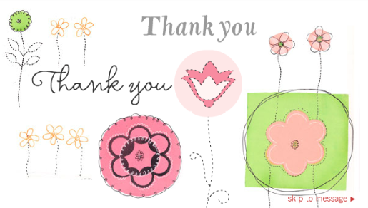 Hallmark "Shower Thanks" E-Card