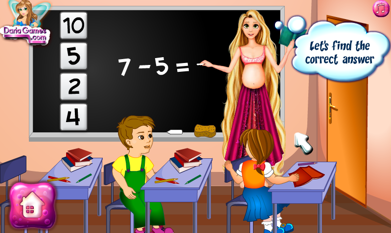 Pregnant Rapunzel School Teacher