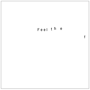 Flowing Text Following Mouse