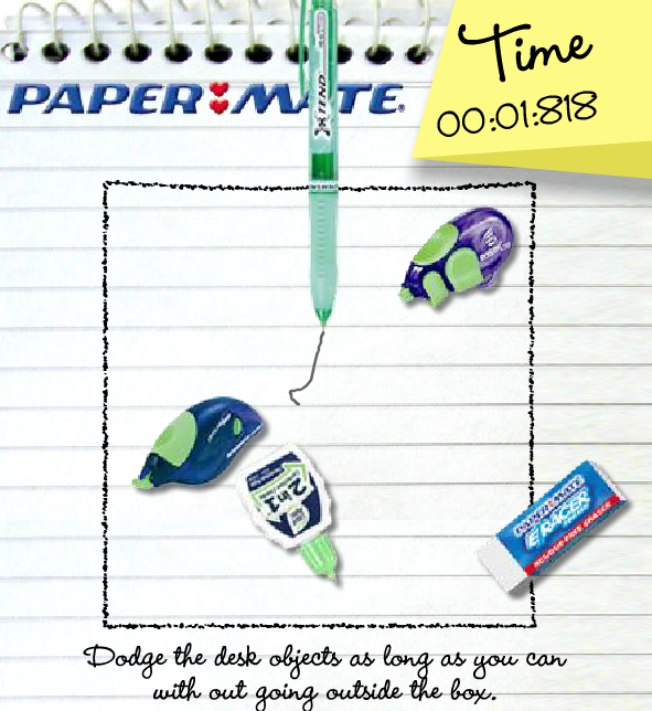 Papermate: Dodge the desk objects