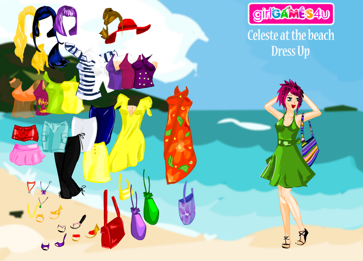 Celeste at the Beach Dress Up