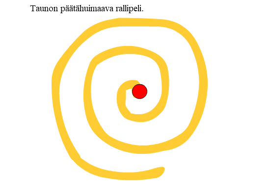 Taunon päätähuimaava rallipeli.