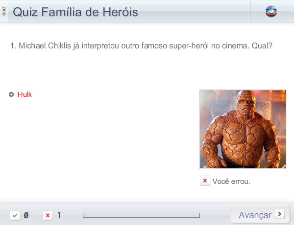Quiz Família de Heróis