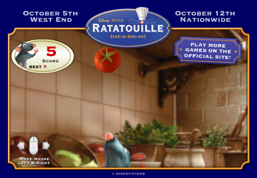 Ratatouille: Remy's Keepy-Uppy Game