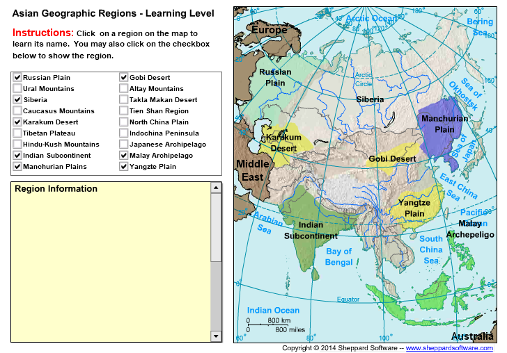 Geography of Asia – Landscapes