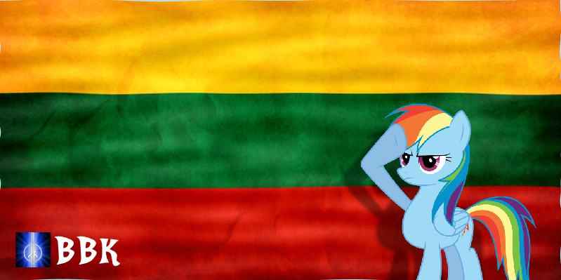 Rainbow Dash salutes Lithuania