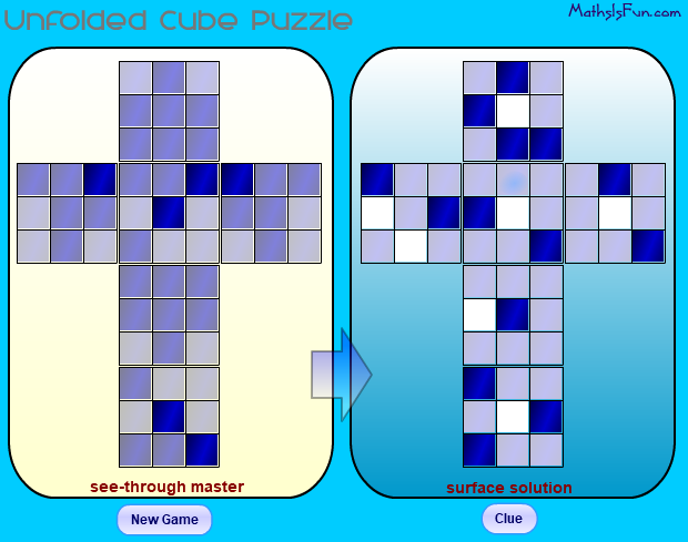 Unfolded Cube Puzzle