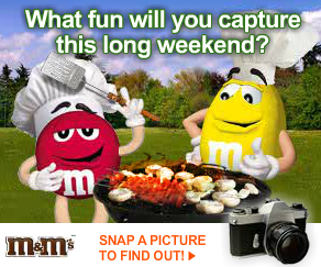 M&M's "What Fun Will You Capture This Long Weekend?" Advertisements