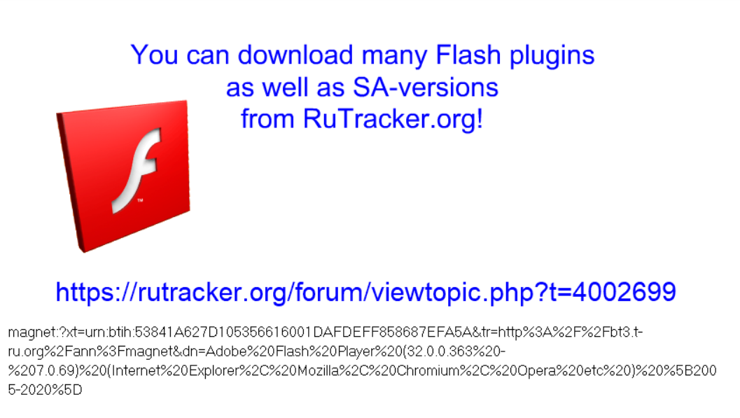 Download flash plugins