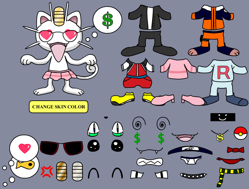 Meowth Dress Up