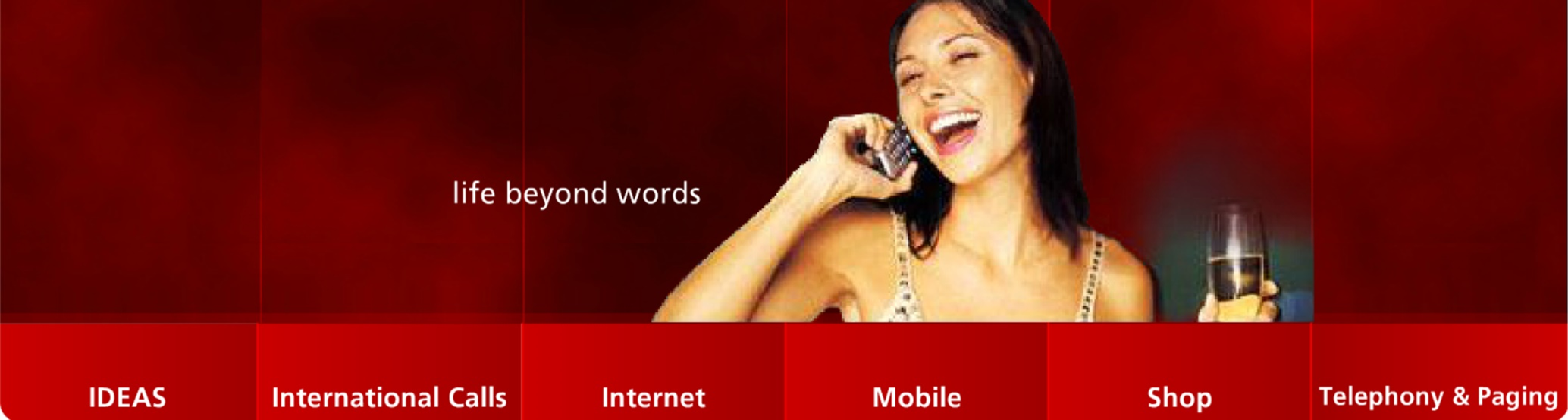 Singtel 2003 Website Banner (Singapore)