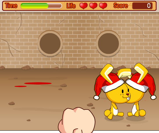 Bomb in Christmas rabbit