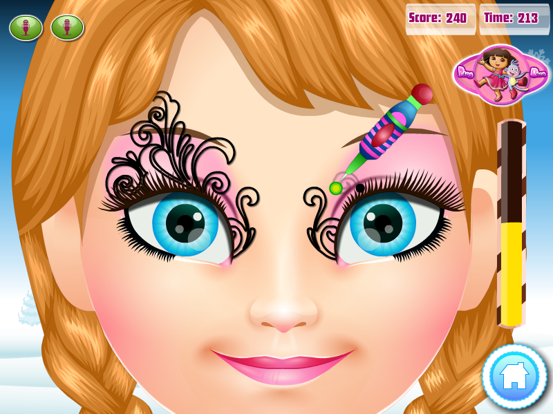 Frozen Anna Face Painting