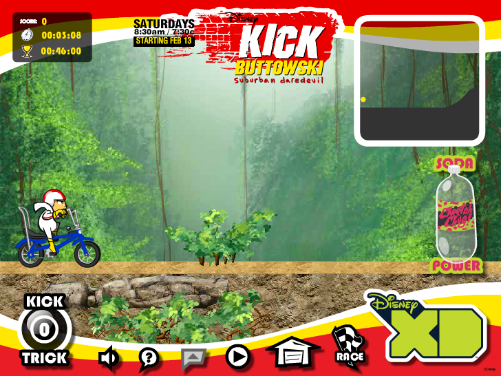 Kick Buttowski takes on Moto Rush