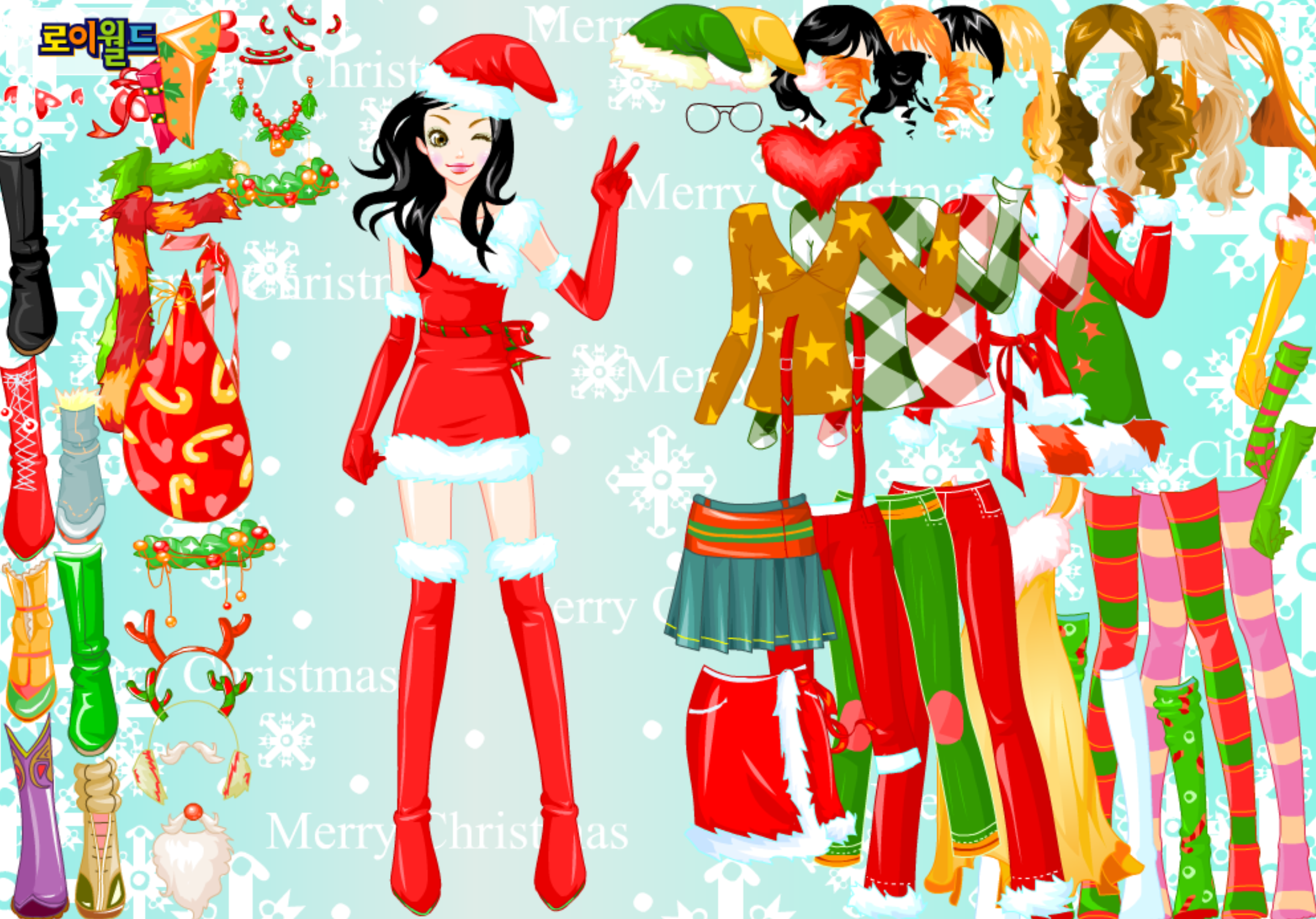 Roiworld Santa Girl Dressup