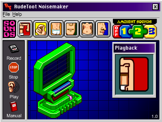 Clickamajigs: RudeToot Noisemaker