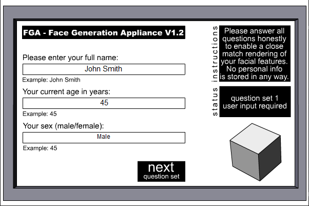 FGA - Face Generation Appliance