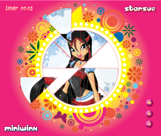 Winx Maya Style Round Puzzle