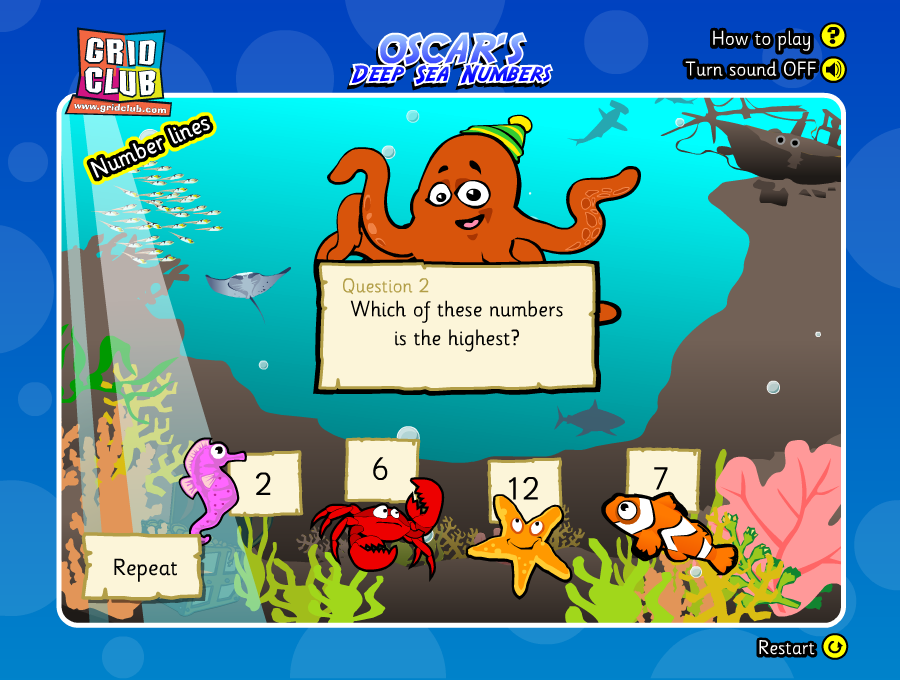 Oscar's Deep Sea Numbers