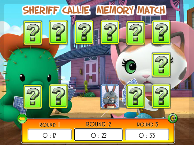 Sheriff Callie Memory Match