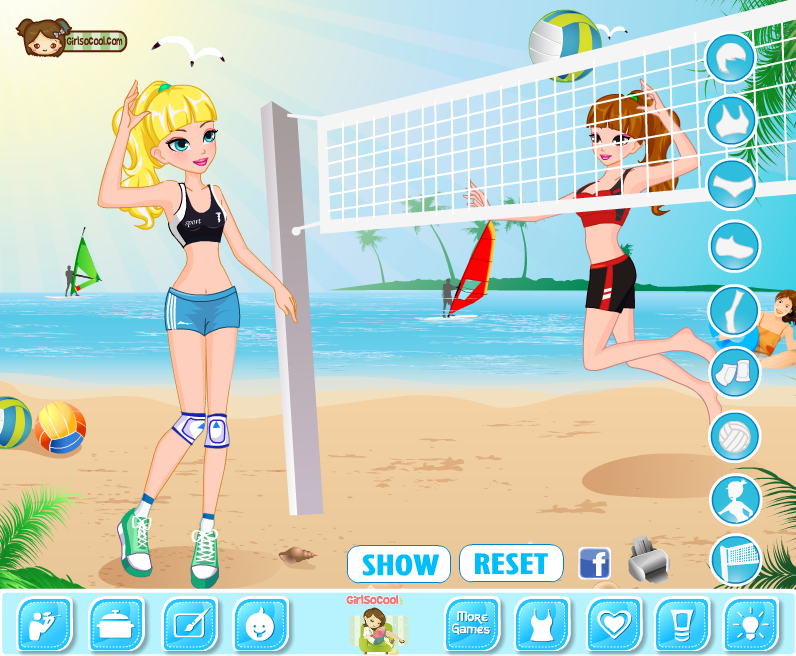 Summer Beach Volleyball