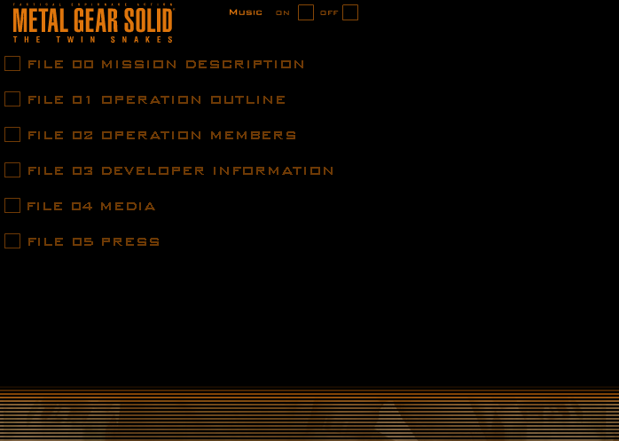 Metal Gear Solid: The Twin Snakes Microsite