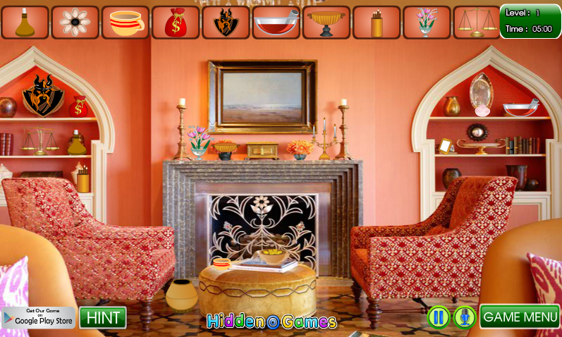 Peach Room Hidden Objects