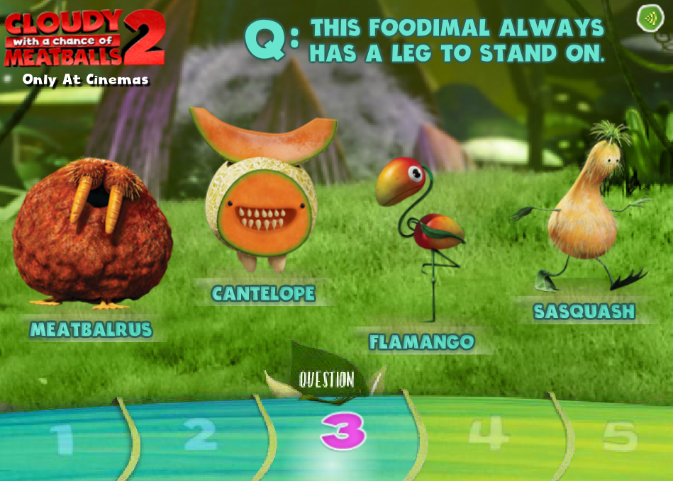 Cloudy with a Chance of Meatballs 2: What Foodimal Is This?