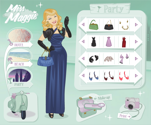 Miss Maggie: Dress up & Make up