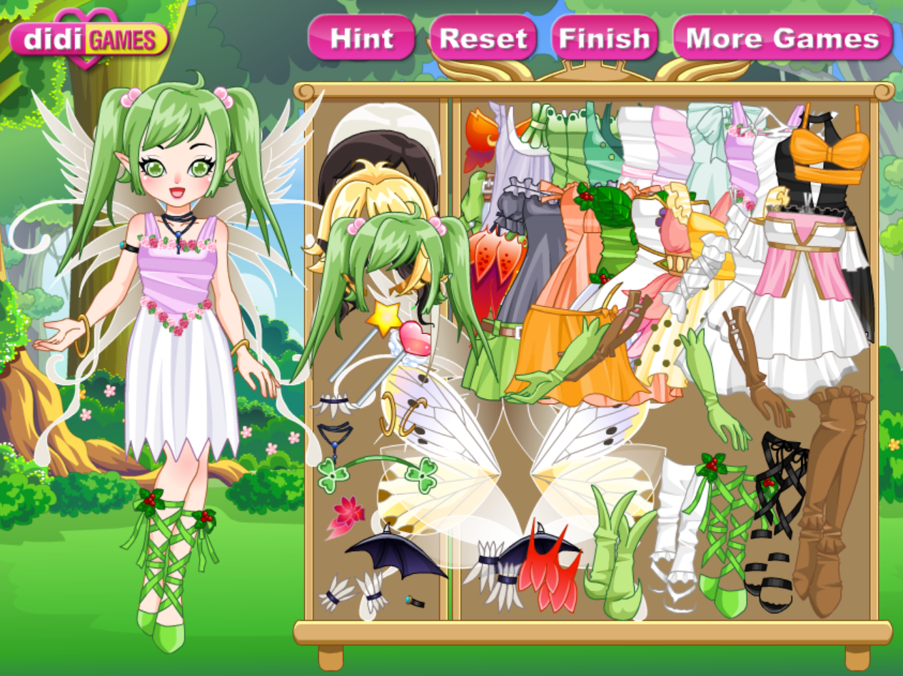 Cute Forest Elf Dress Up Game