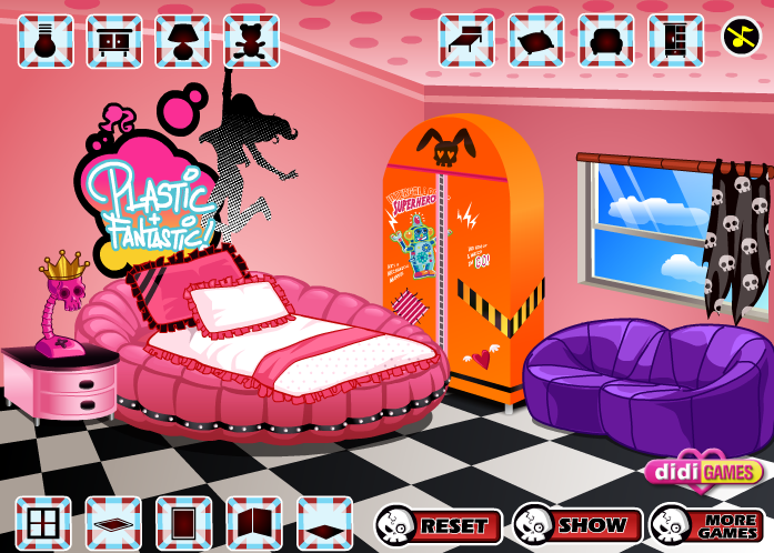 Decorate punk girl's room