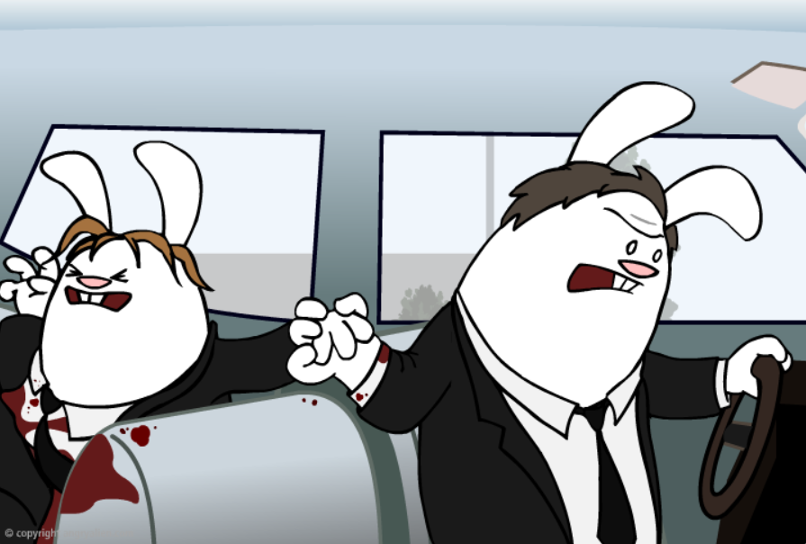 Reservoir Dogs (Bleeped) in 30 Seconds (and Re-Enacted by Bunnies)