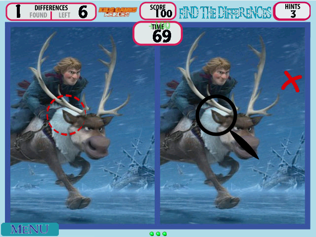 Frozen Find the Differences