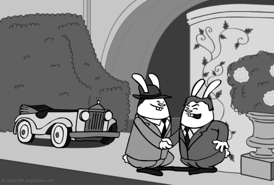 The Wolf Man in 30 Seconds (and Re-Enacted by Bunnies)