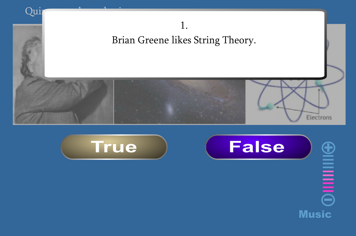 Quiz on modern physics