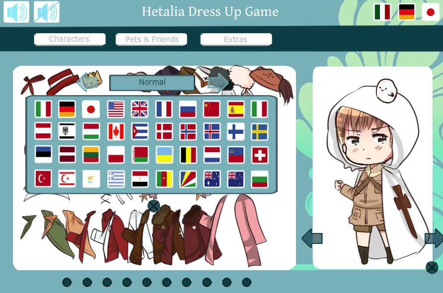 Hetalia Dress UP