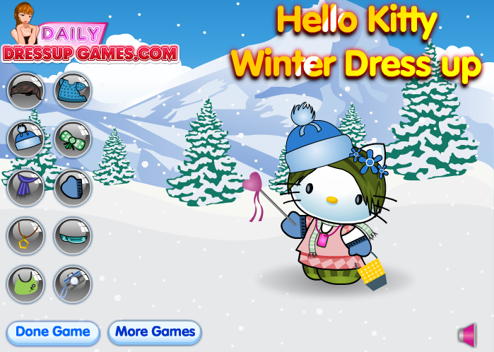 Hello Kitty Winter Dress Up