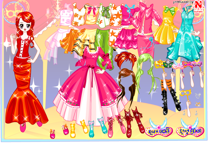 가면 파티 드레스