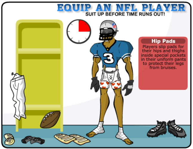 Equip an NFL Player