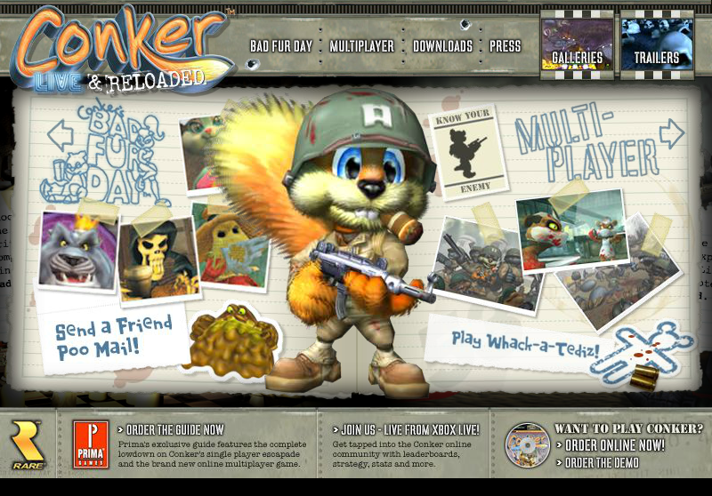 Conker: Live & Reloaded - Microsite