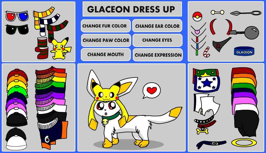 Glaceon Dress Up