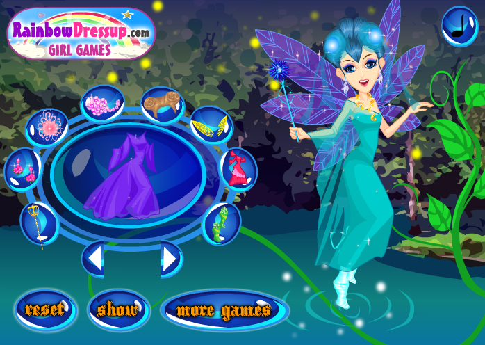 Aqua Princess Dress Up