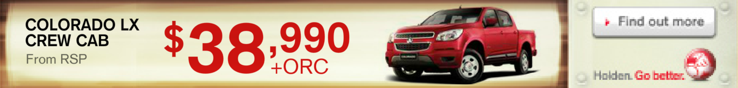 Colorado LX Crew Cab Banner Ad