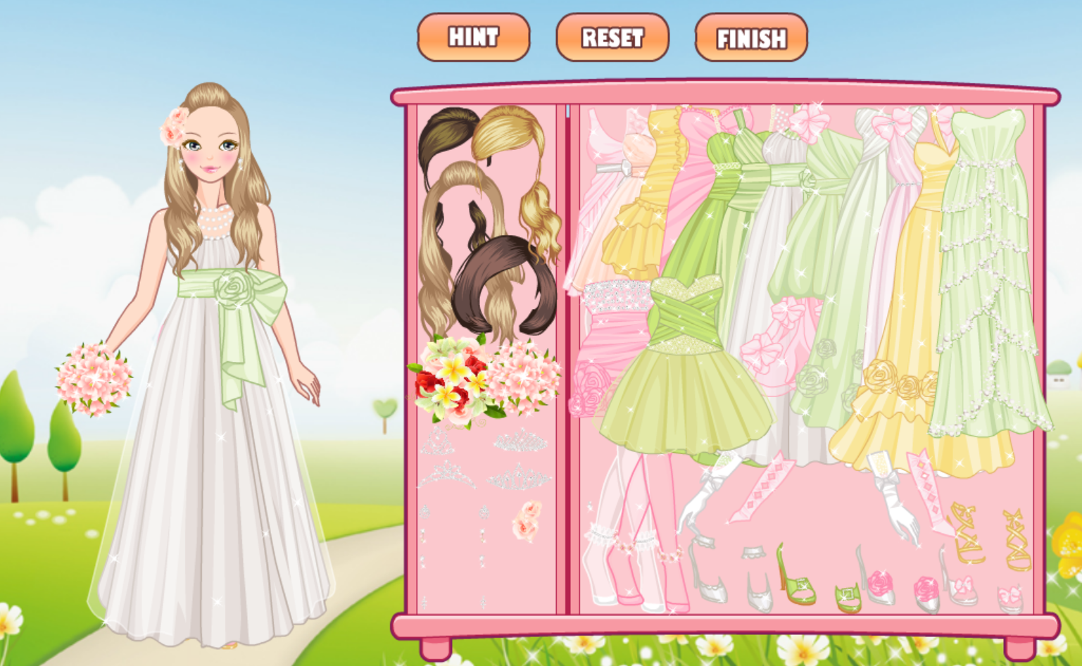 Spring Bride Dress Up Game