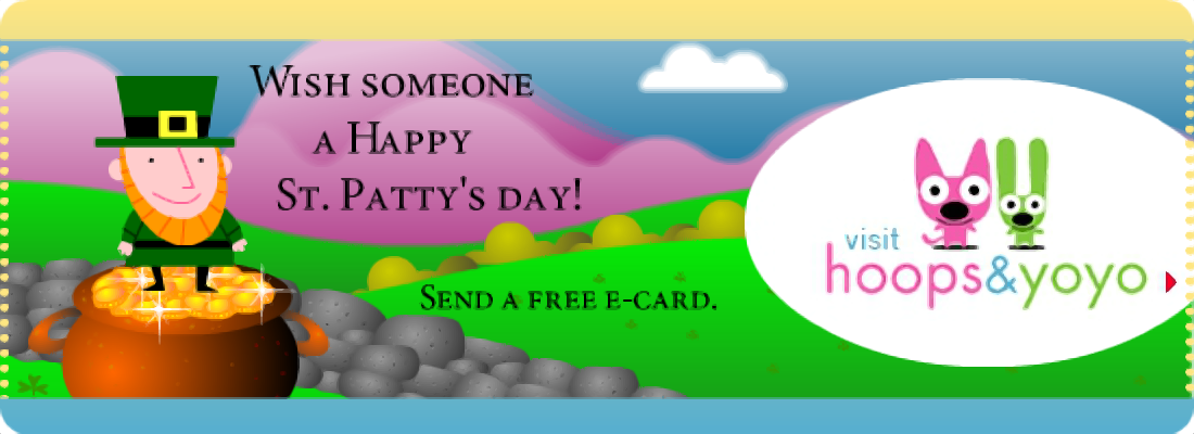 Hallmark "Leprechaun Game" E-Card Promotional Page Header